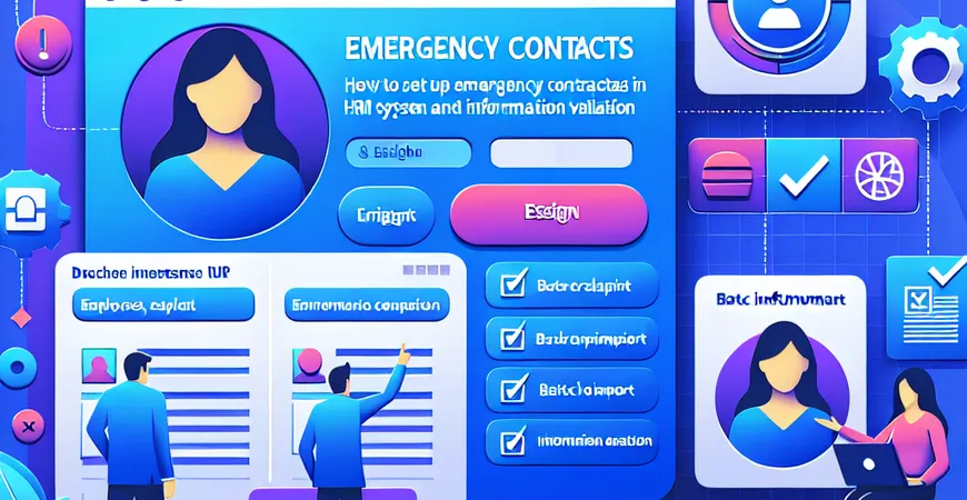 HRM 系统如何设置员工紧急联系人？批量导入与信息校验